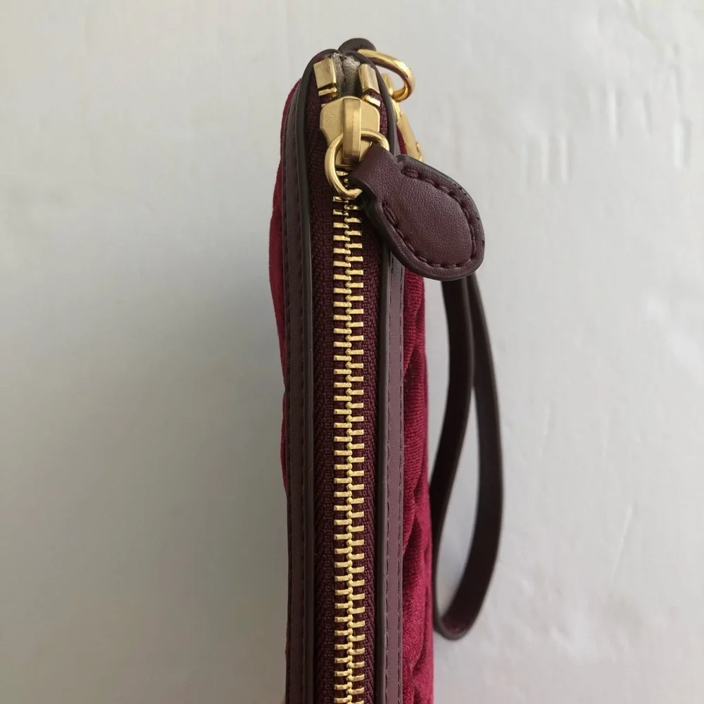 Lauren Ralph Lauren velvet wristlet